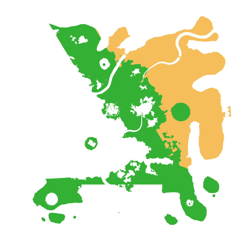Biome Rust Map: Procedural Map, Size: 3500, Seed: 100004072