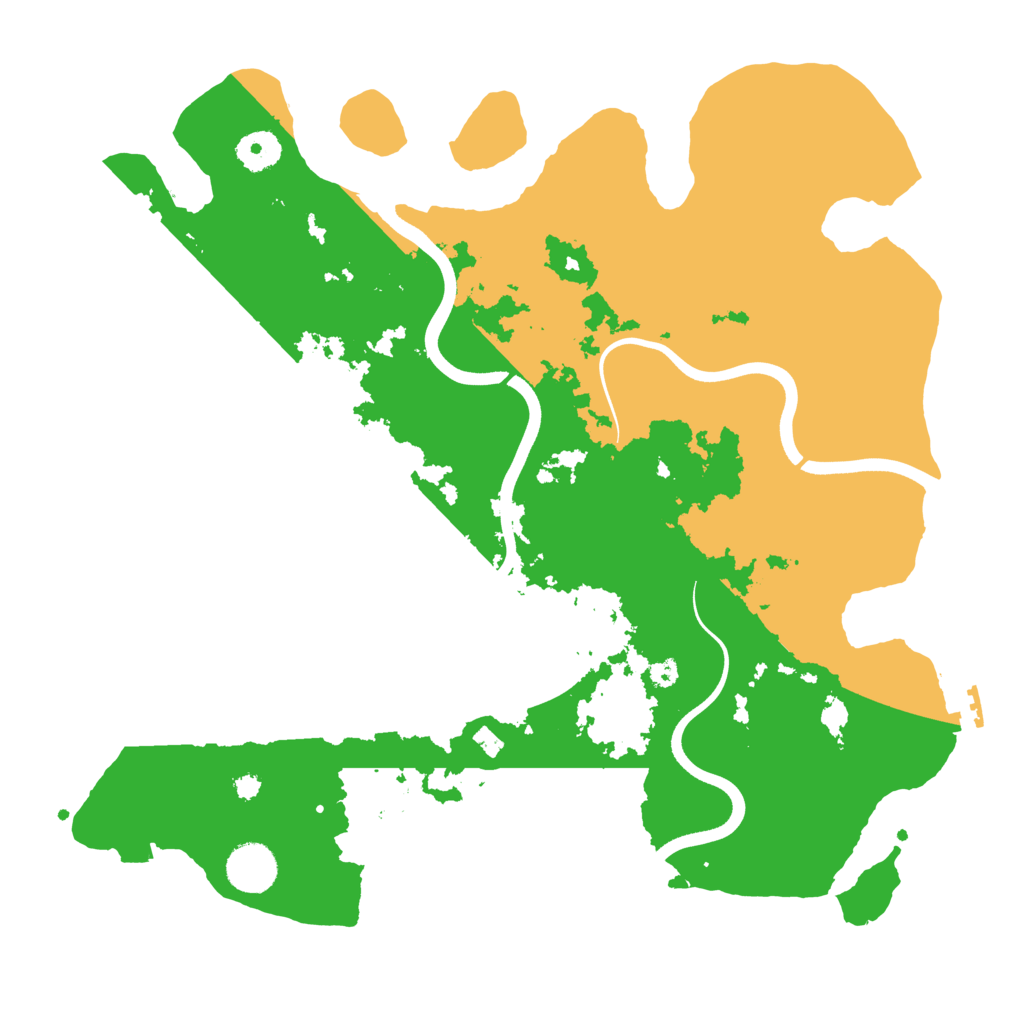 Biome Rust Map: Procedural Map, Size: 3700, Seed: 1628523264