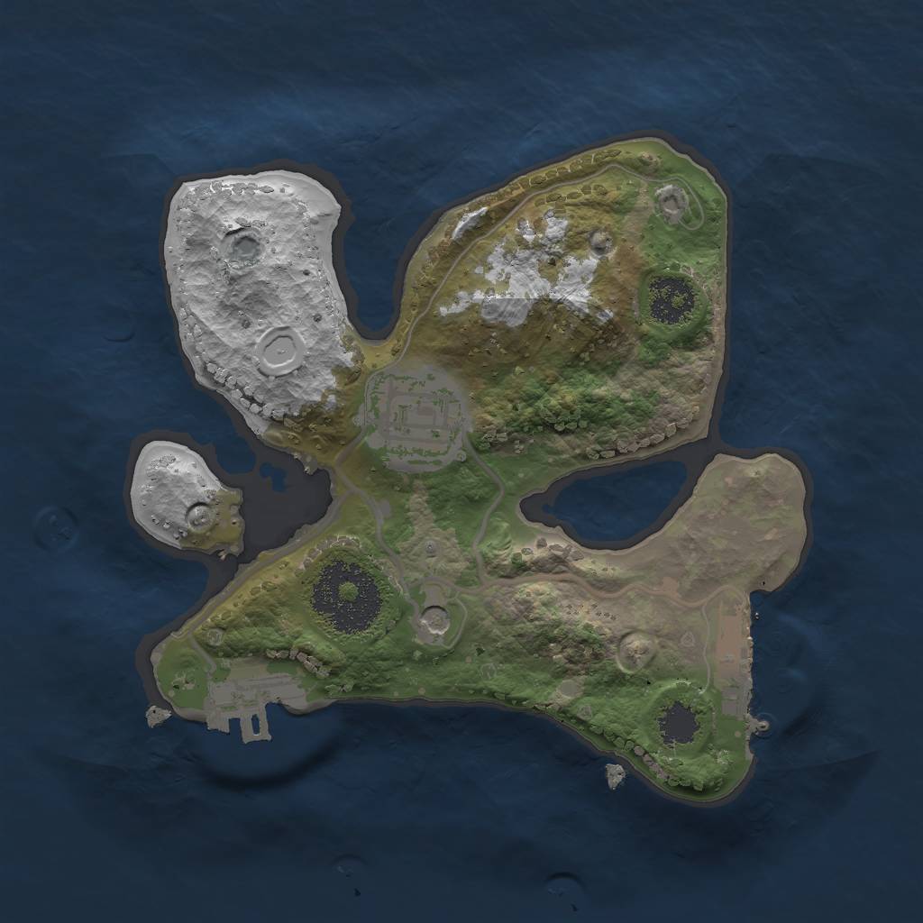 Rust Map: Procedural Map, Size: 2000, Seed: 768, 11 Monuments