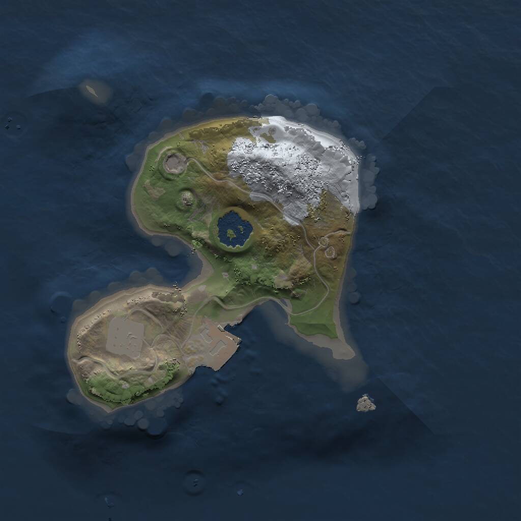 Rust Map: Procedural Map, Size: 1510, Seed: 1658741232, 1 Monuments