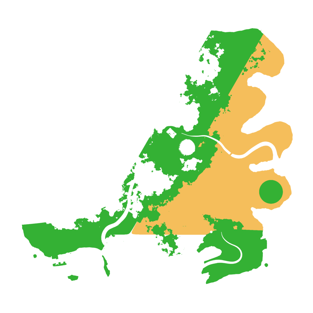 Biome Rust Map: Procedural Map, Size: 3500, Seed: 950305538