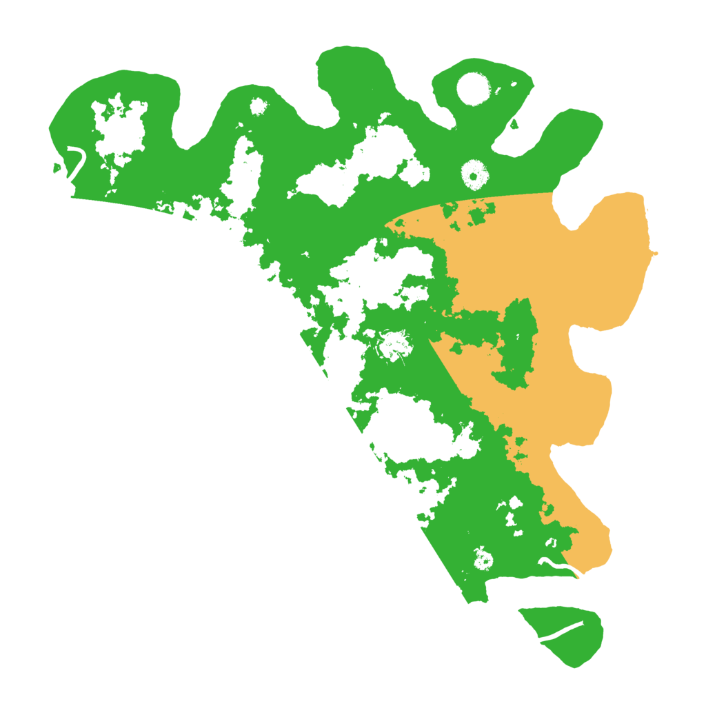 Biome Rust Map: Procedural Map, Size: 3800, Seed: 57