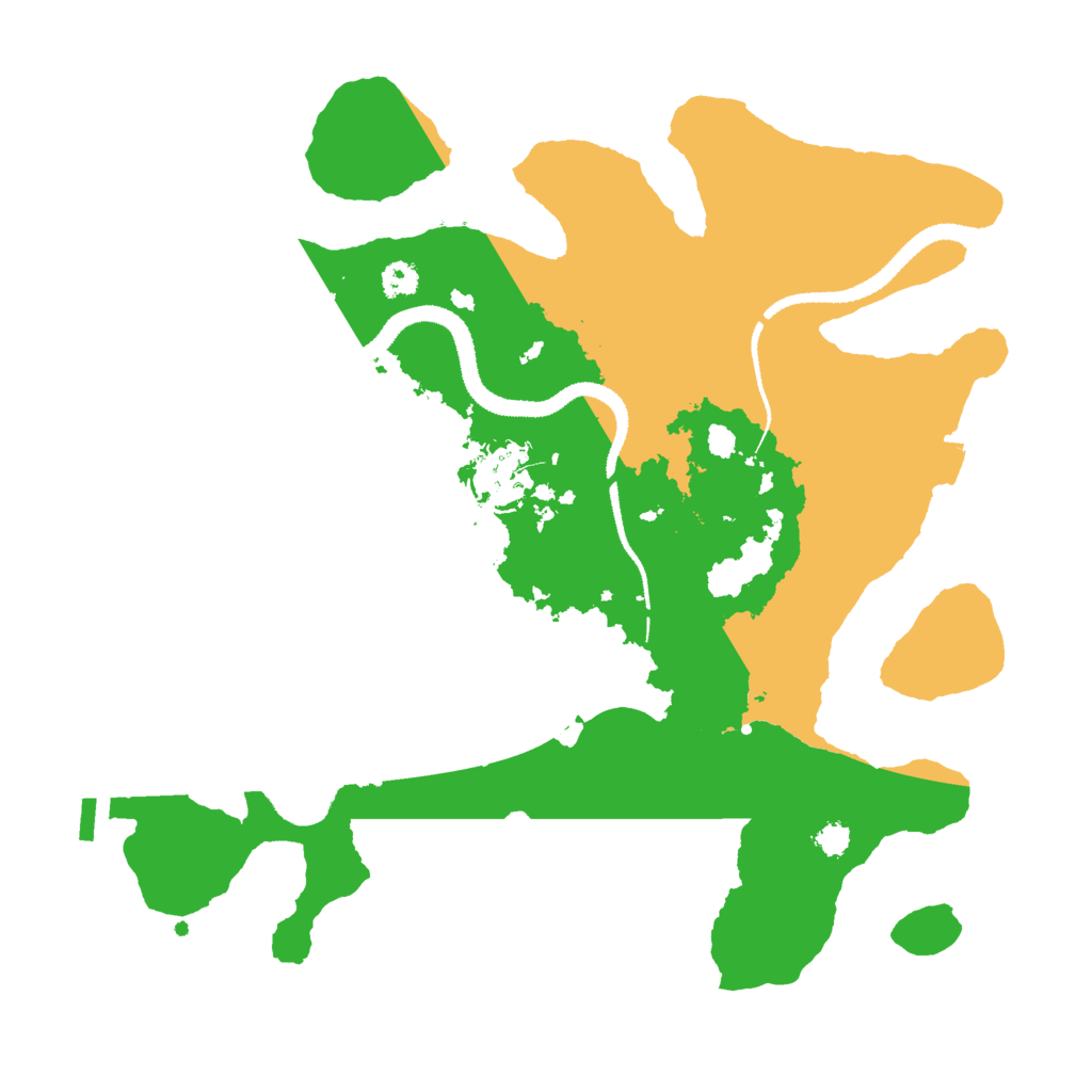 Biome Rust Map: Procedural Map, Size: 3000, Seed: 494588