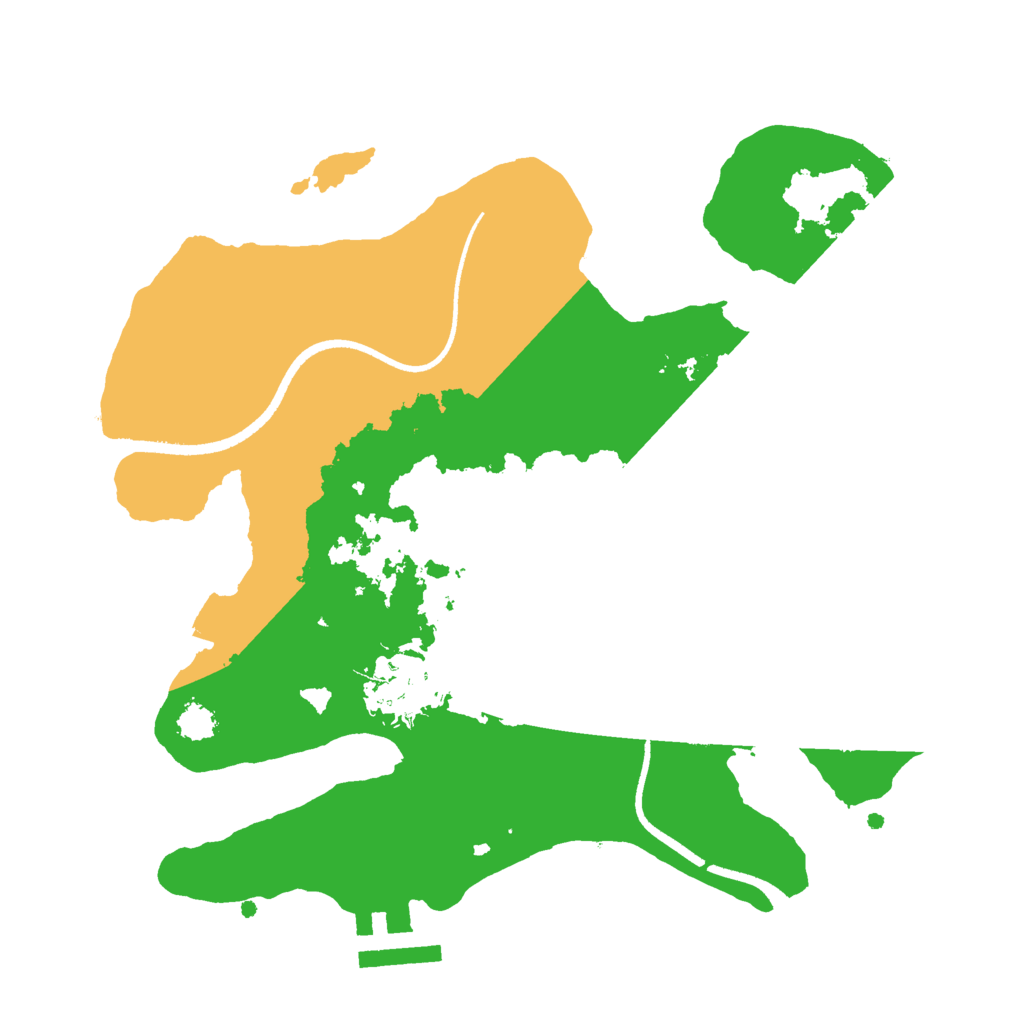 Biome Rust Map: Procedural Map, Size: 2500, Seed: 379139319