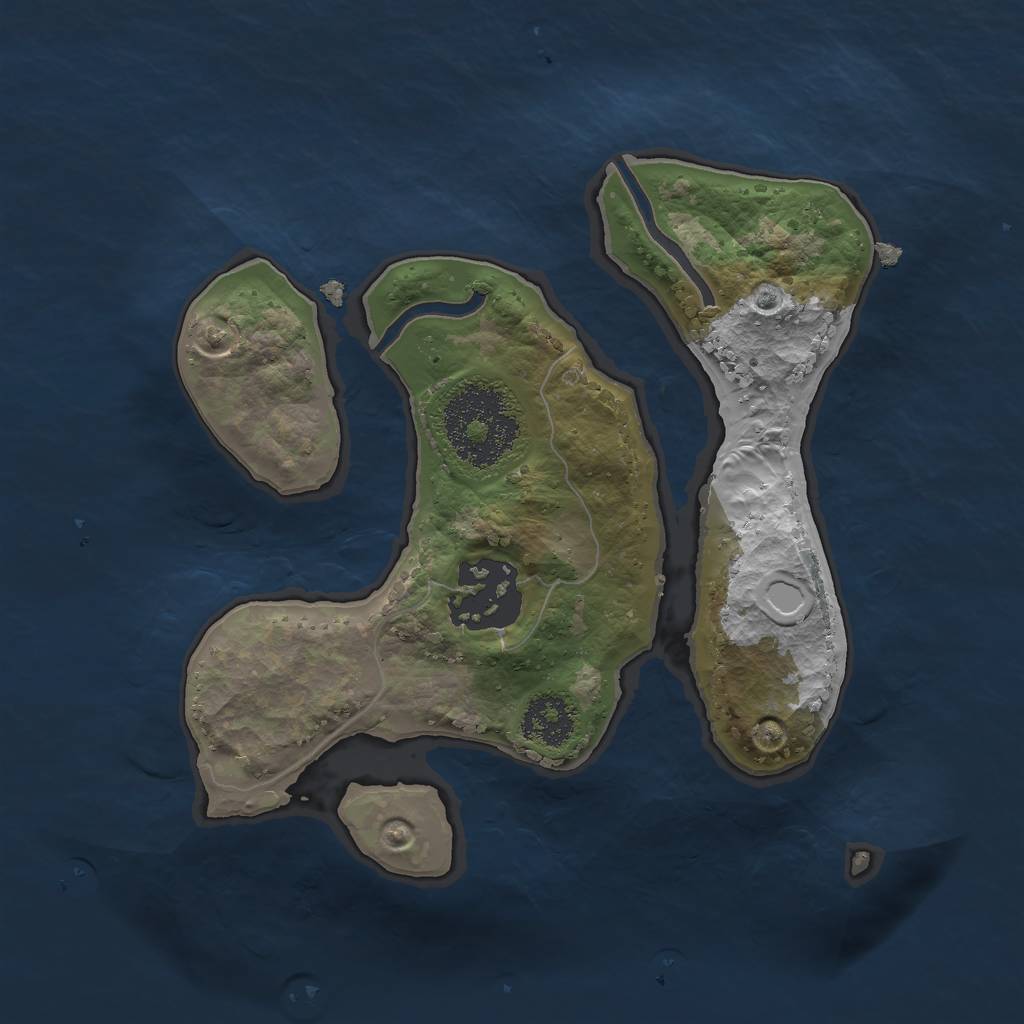 Rust Map: Procedural Map, Size: 2017, Seed: 69696969, 8 Monuments