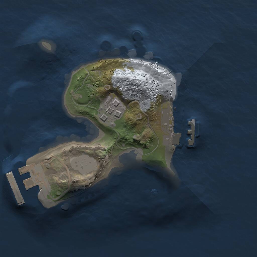 Rust Map: Procedural Map, Size: 1520, Seed: 1658741232, 4 Monuments