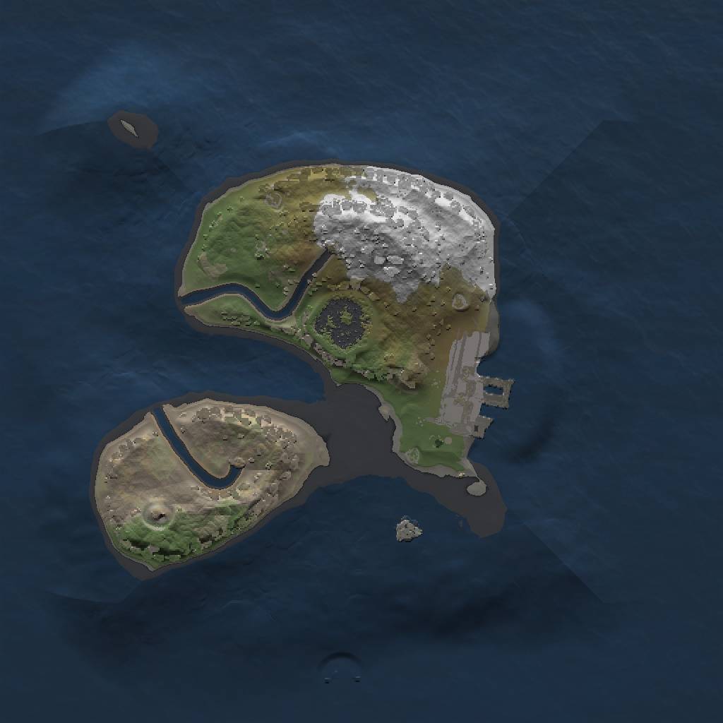 Rust Map: Procedural Map, Size: 1520, Seed: 1658741232, 5 Monuments