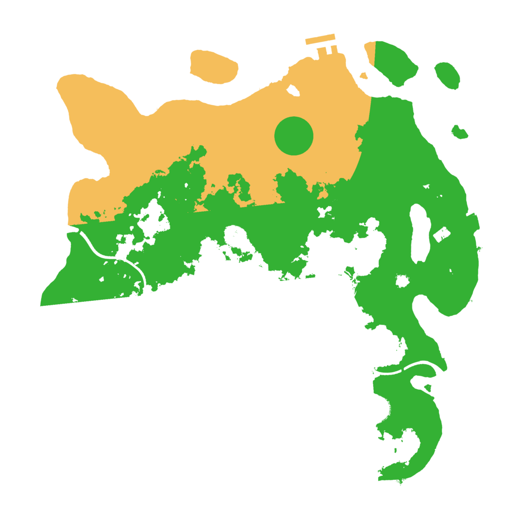 Biome Rust Map: Procedural Map, Size: 3500, Seed: 45615213