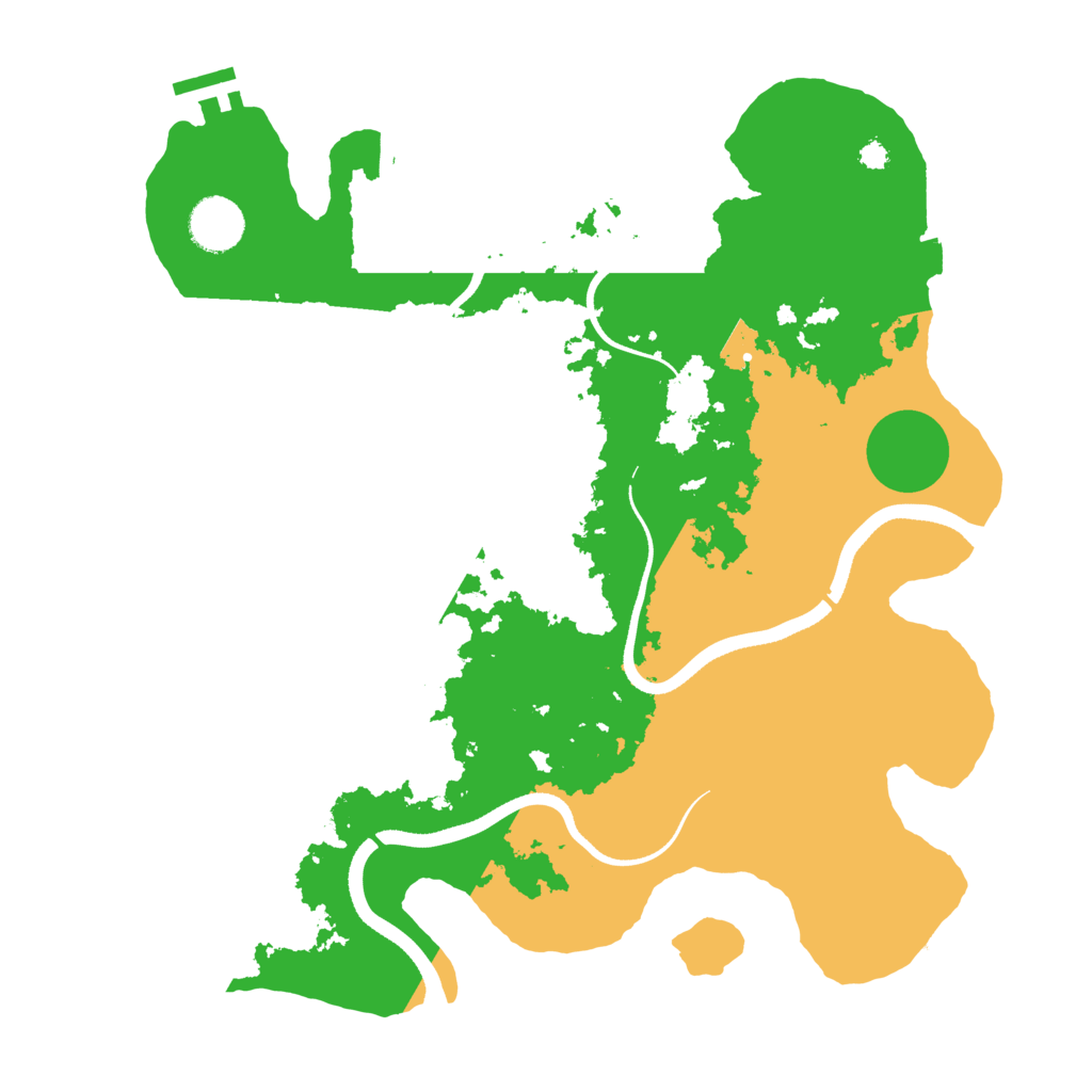 Biome Rust Map: Procedural Map, Size: 3500, Seed: 1365755378