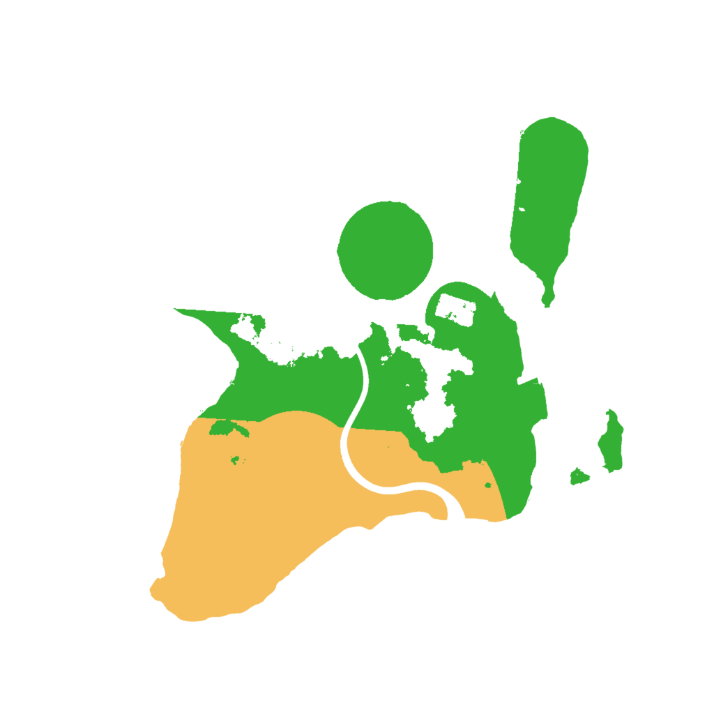 Biome Rust Map: Procedural Map, Size: 2000, Seed: 16071998