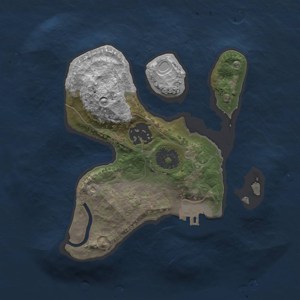 Rust Map: Procedural Map, Size: 2000, Seed: 16071998, 10 Monuments