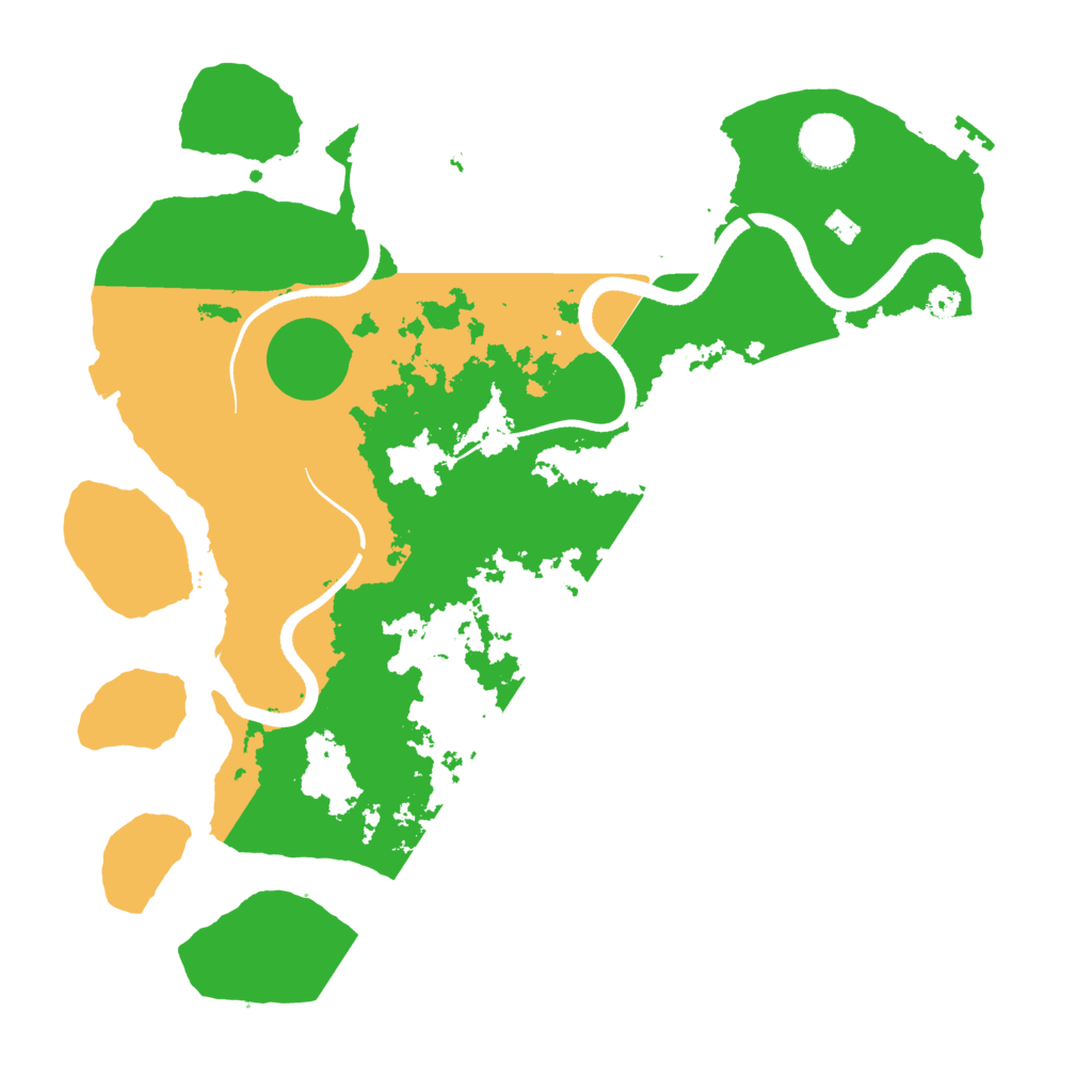 Biome Rust Map: Procedural Map, Size: 3500, Seed: 4388