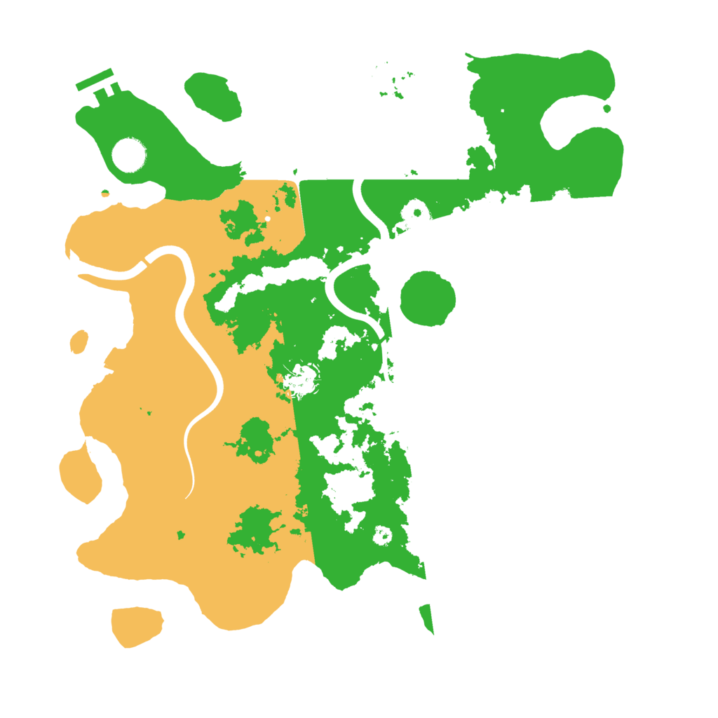Biome Rust Map: Procedural Map, Size: 3700, Seed: 823640946