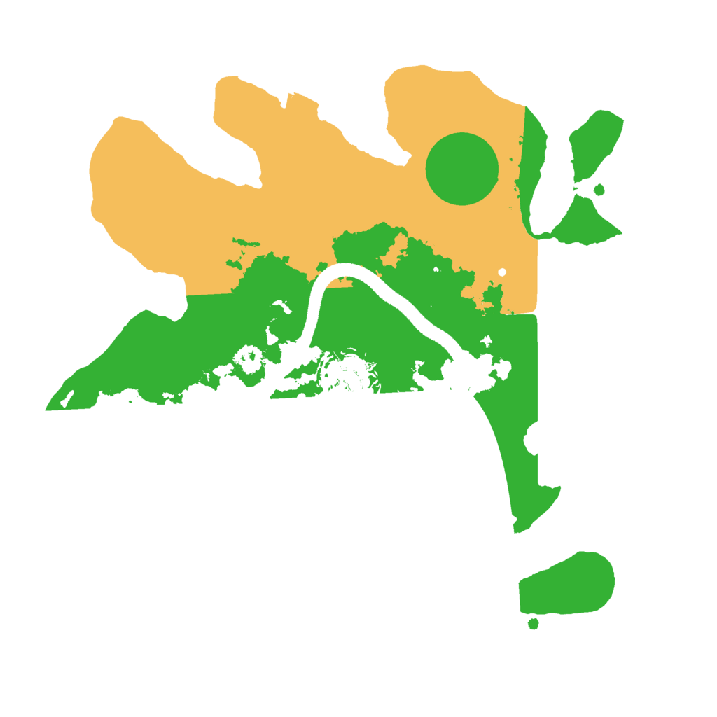 Biome Rust Map: Procedural Map, Size: 2600, Seed: 848181730