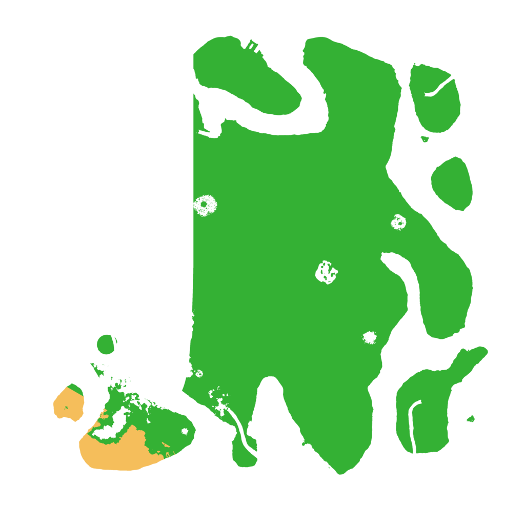 Biome Rust Map: Procedural Map, Size: 3600, Seed: 1110198597