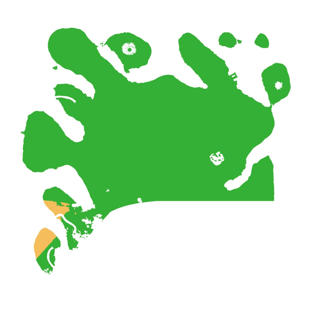 Biome Rust Map: Procedural Map, Size: 3500, Seed: 129235