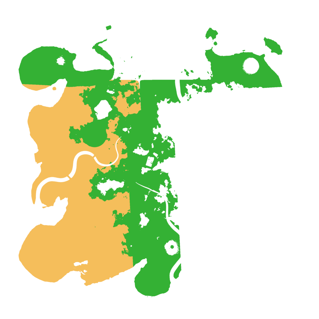 Biome Rust Map: Procedural Map, Size: 3500, Seed: 18437855