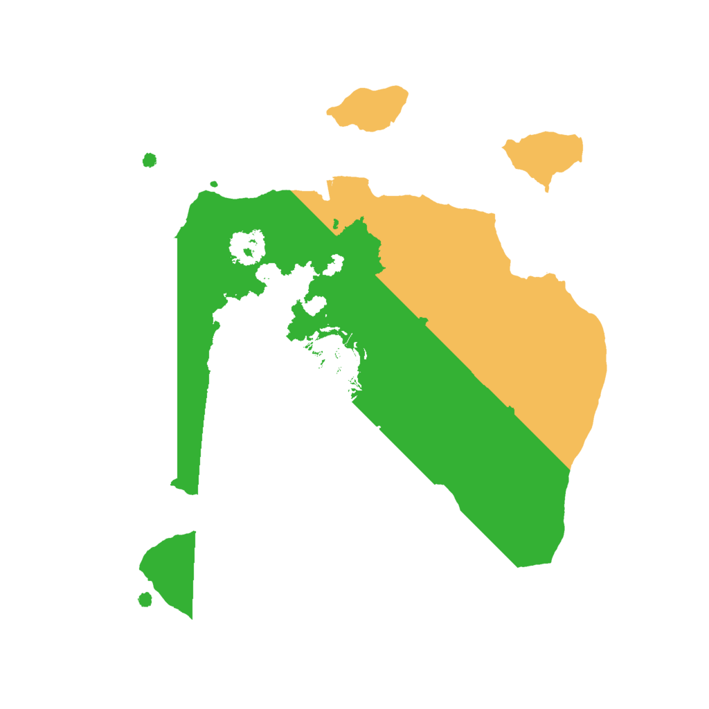 Biome Rust Map: Procedural Map, Size: 2000, Seed: 42351