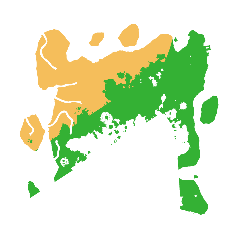 Biome Rust Map: Procedural Map, Size: 3000, Seed: 1254735604
