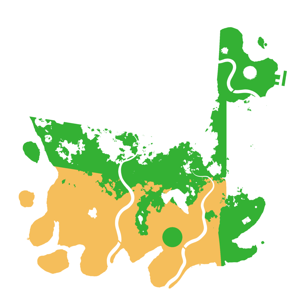 Biome Rust Map: Procedural Map, Size: 4000, Seed: 7152
