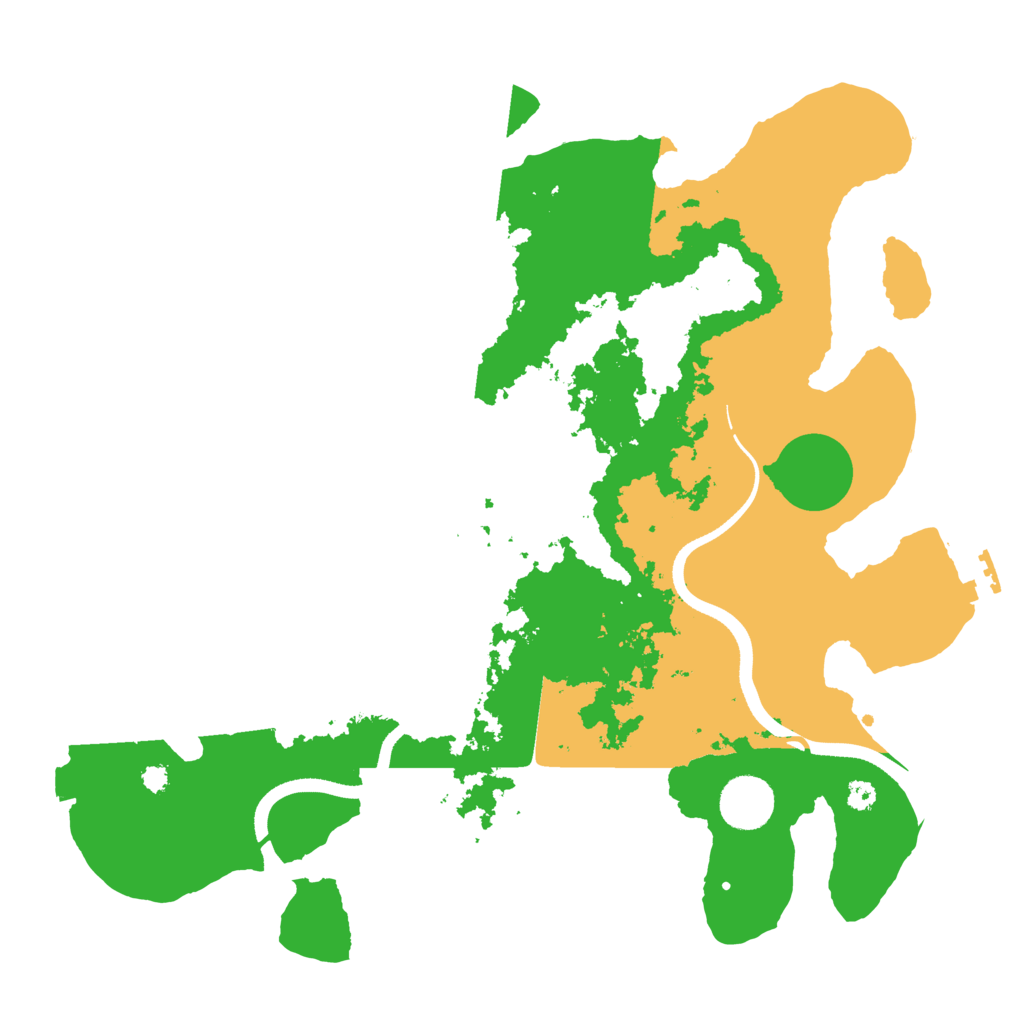 Biome Rust Map: Procedural Map, Size: 3500, Seed: 143593264