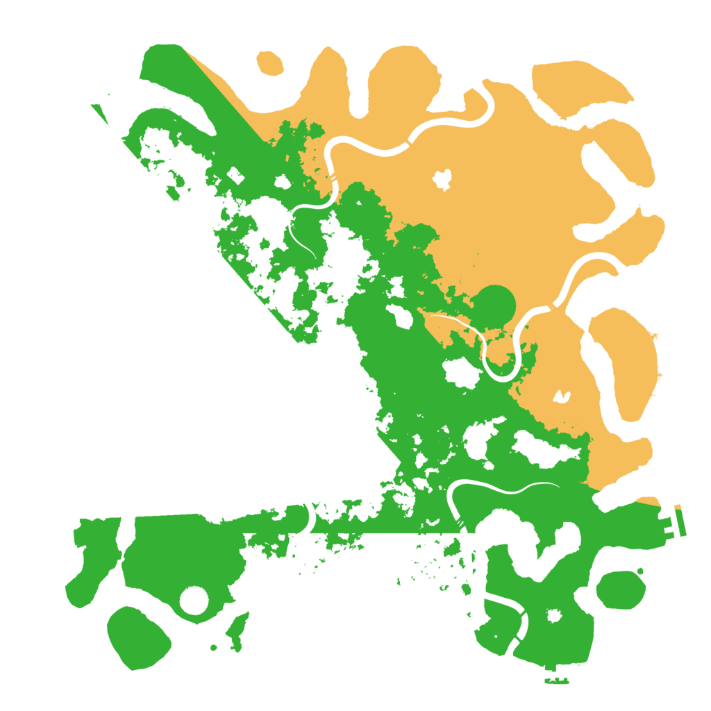 Biome Rust Map: Procedural Map, Size: 4500, Seed: 13721