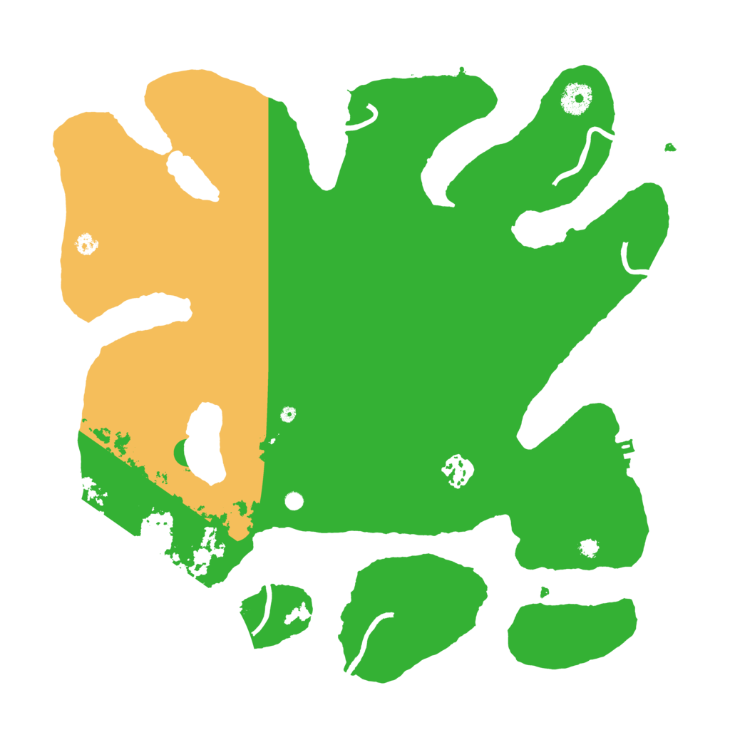 Biome Rust Map: Procedural Map, Size: 3500, Seed: 123233445