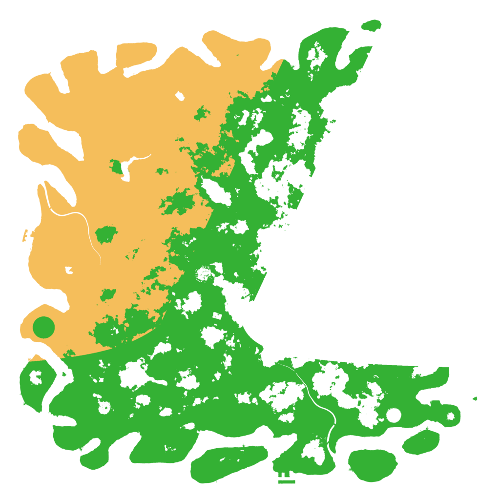 Biome Rust Map: Procedural Map, Size: 6000, Seed: 97156410