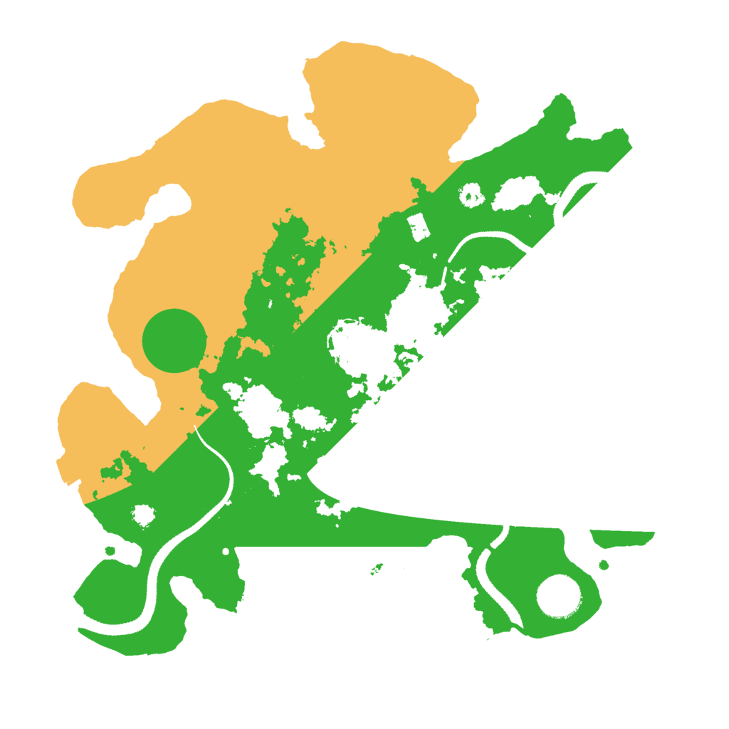 Biome Rust Map: Procedural Map, Size: 3000, Seed: 677637513