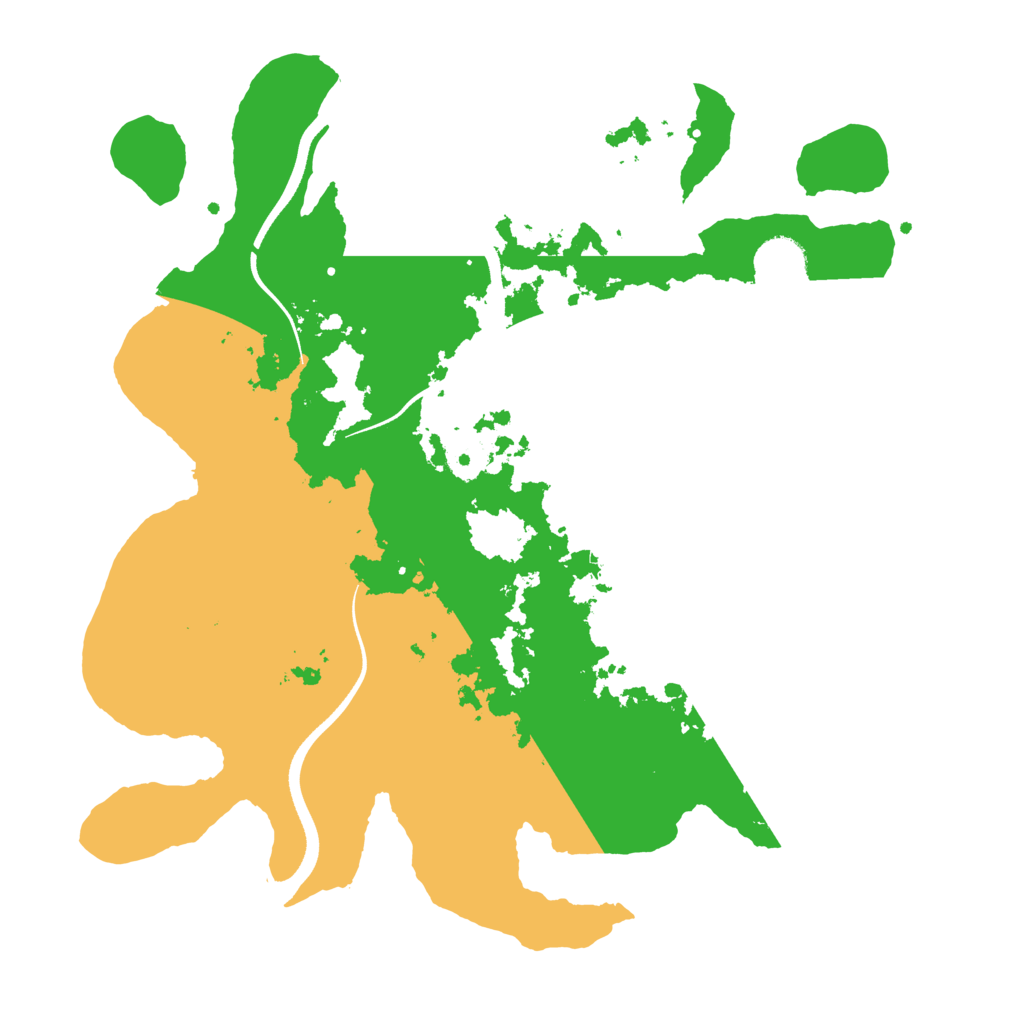 Biome Rust Map: Procedural Map, Size: 3500, Seed: 264456075