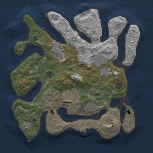 Thumbnail Rust Map: Procedural Map, Size: 3500, Seed: 598426734, 16 Monuments