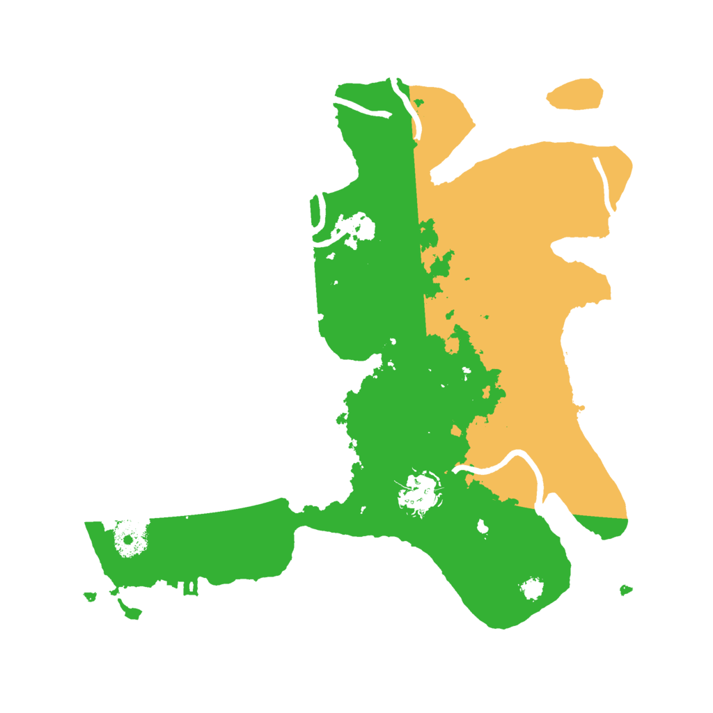 Biome Rust Map: Procedural Map, Size: 3000, Seed: 130864612