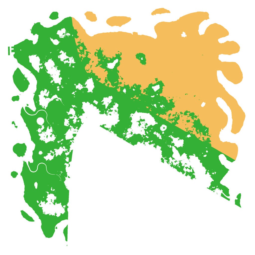 Biome Rust Map: Procedural Map, Size: 6000, Seed: 145535