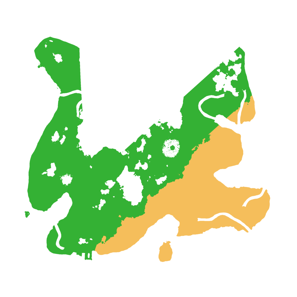 Biome Rust Map: Procedural Map, Size: 2499, Seed: 7823473