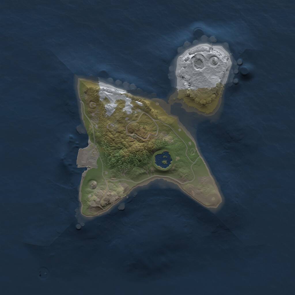 Rust Map: Procedural Map, Size: 1780, Seed: 1008649030, 1 Monuments