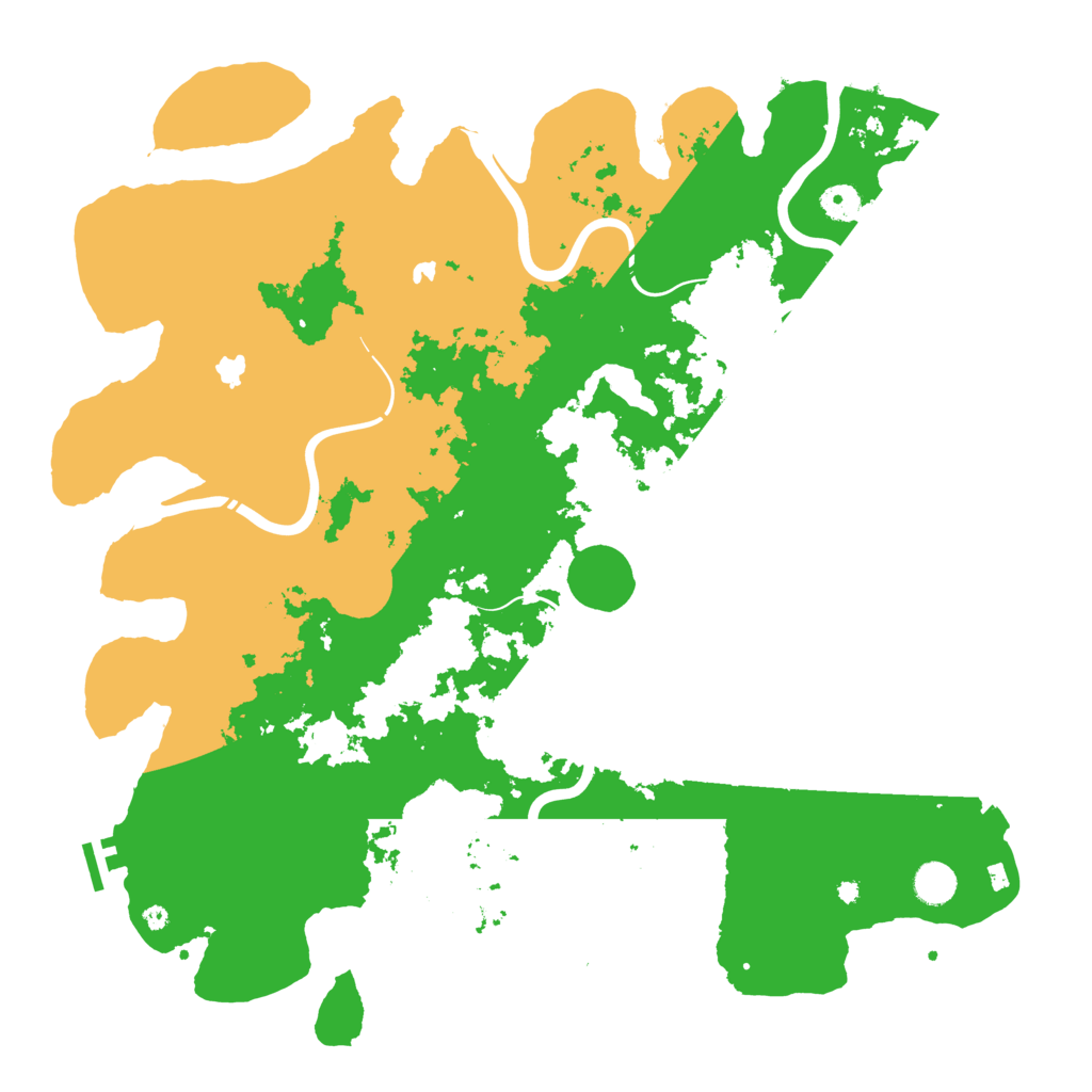 Biome Rust Map: Procedural Map, Size: 4500, Seed: 1113