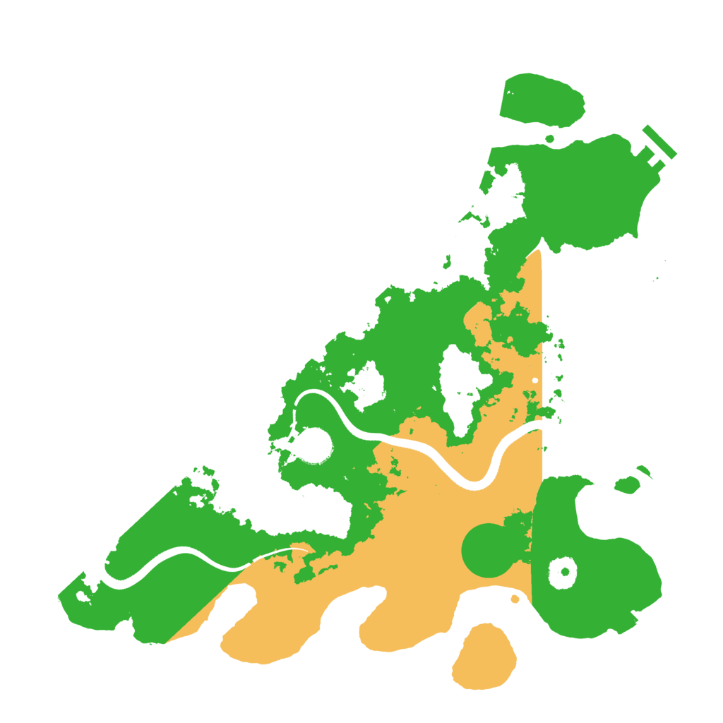 Biome Rust Map: Procedural Map, Size: 3500, Seed: 558599724