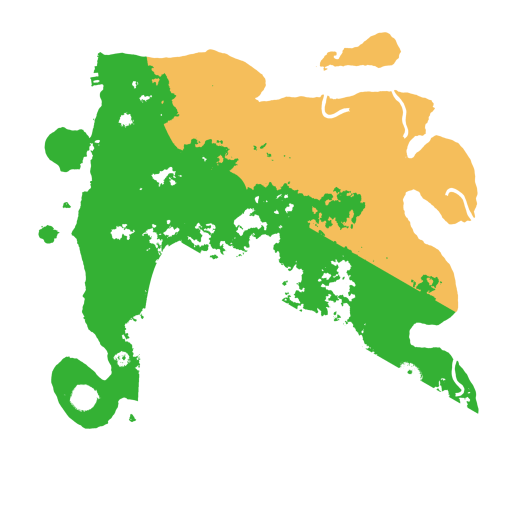 Biome Rust Map: Procedural Map, Size: 3500, Seed: 145535