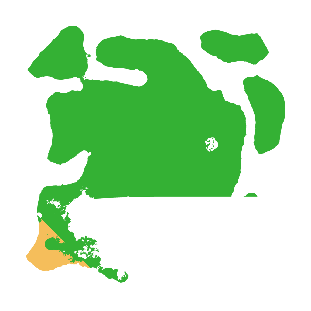 Biome Rust Map: Barren, Size: 3500, Seed: 321152