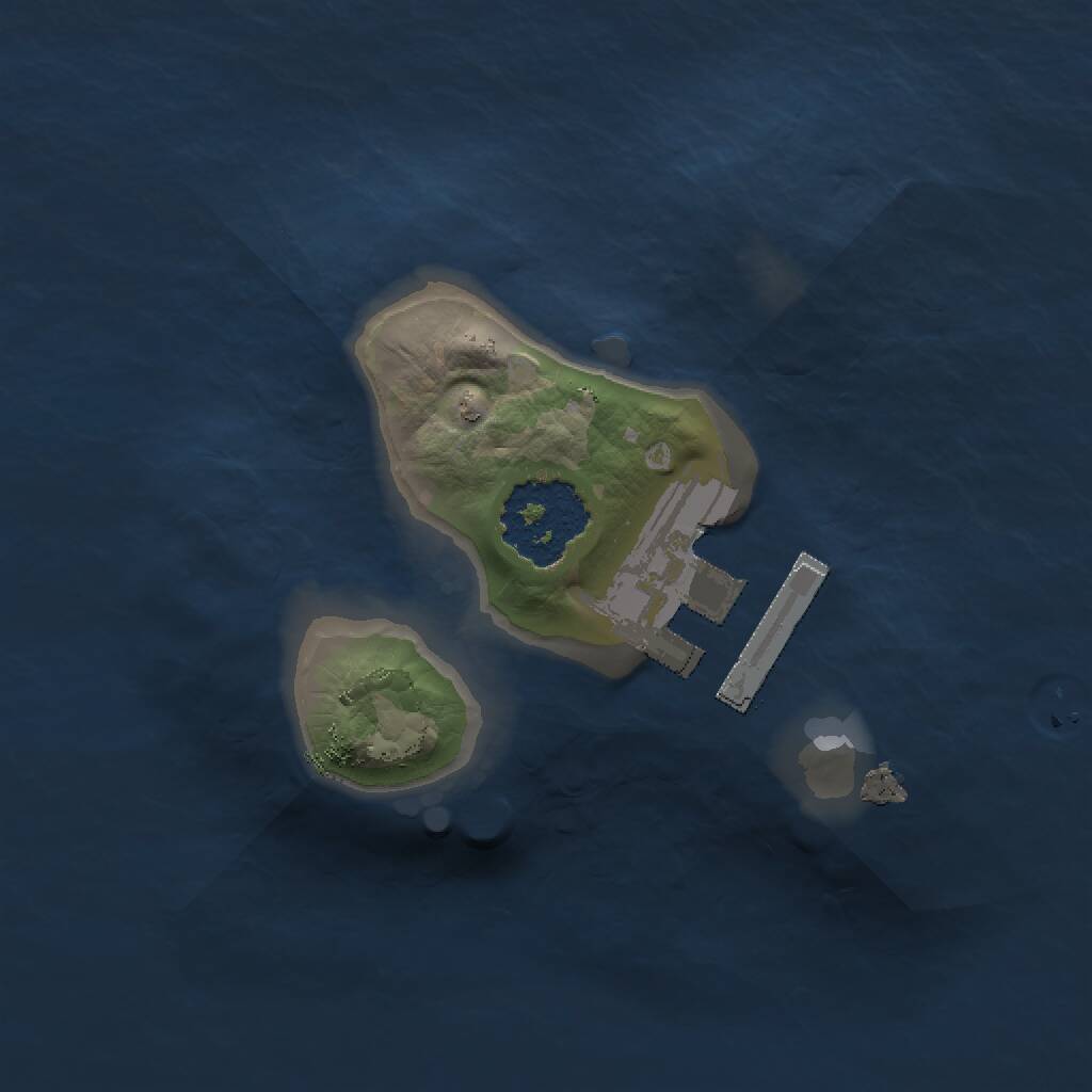 Rust Map: Procedural Map, Size: 1300, Seed: 9139427, 2 Monuments