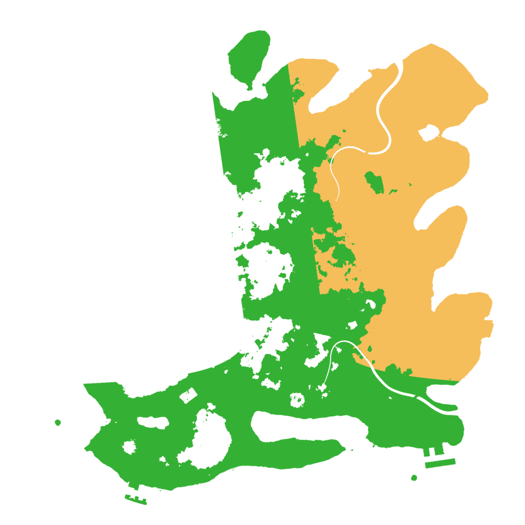 Biome Rust Map: Procedural Map, Size: 3500, Seed: 80311347