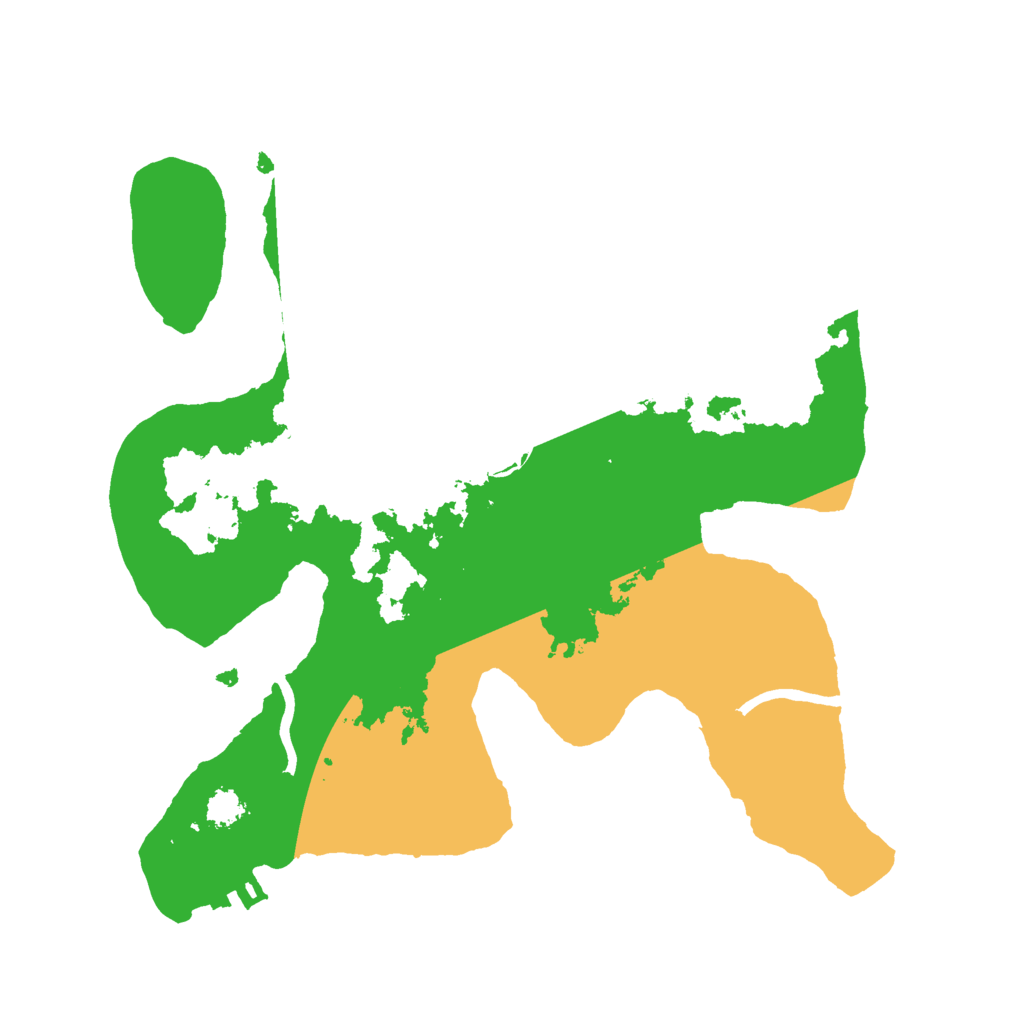 Biome Rust Map: Procedural Map, Size: 2500, Seed: 109755532