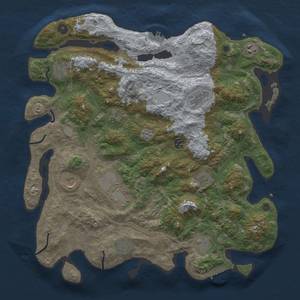 Thumbnail Rust Map: Procedural Map, Size: 4250, Seed: 2122051377, 18 Monuments