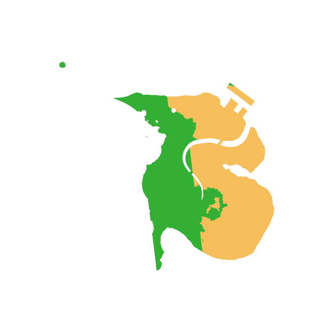 Biome Rust Map: Procedural Map, Size: 2080, Seed: 998727983