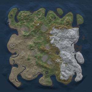 Thumbnail Rust Map: Procedural Map, Size: 3750, Seed: 123652233, 16 Monuments