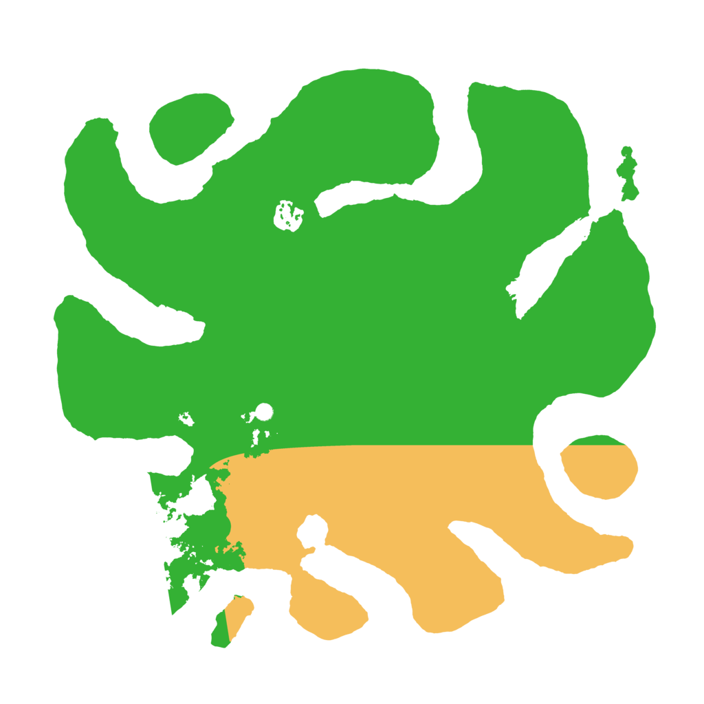 Biome Rust Map: Barren, Size: 3500, Seed: 1628740330