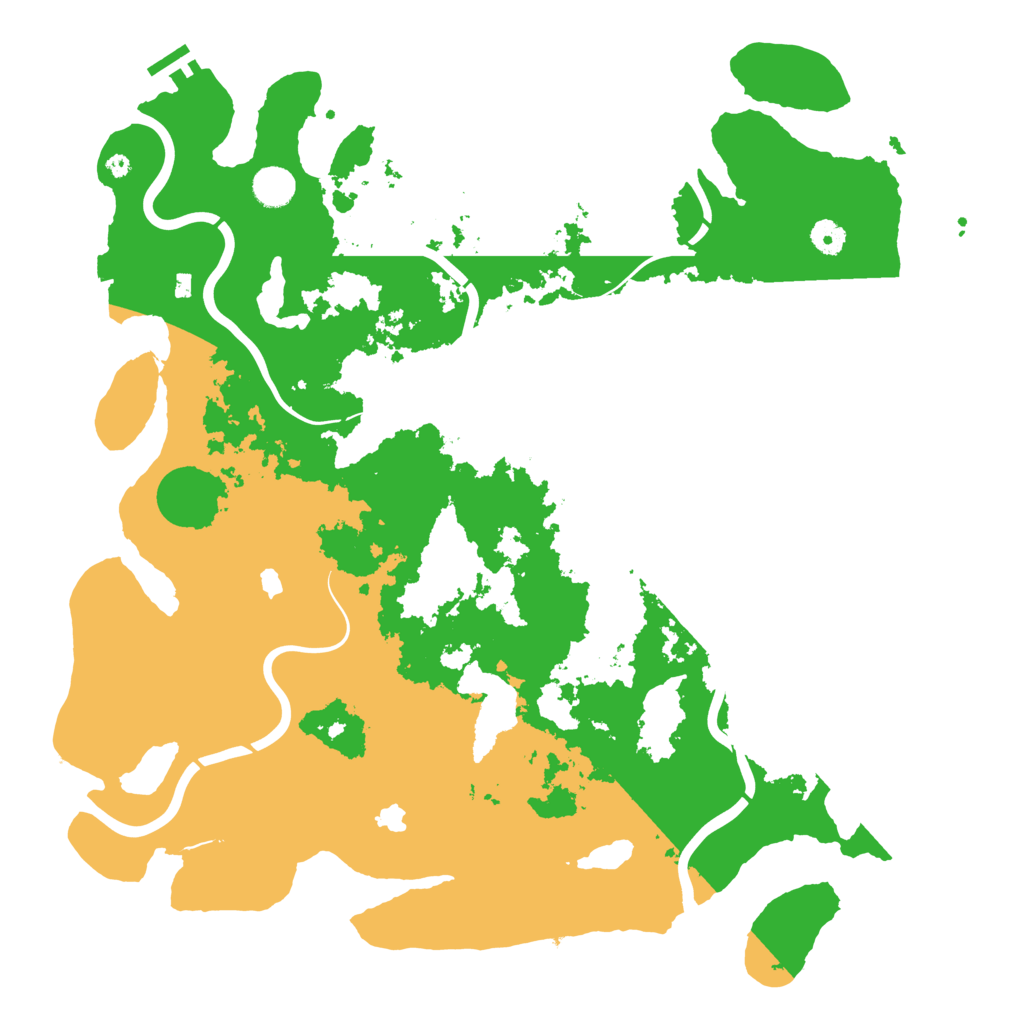 Biome Rust Map: Procedural Map, Size: 4500, Seed: 1234032520