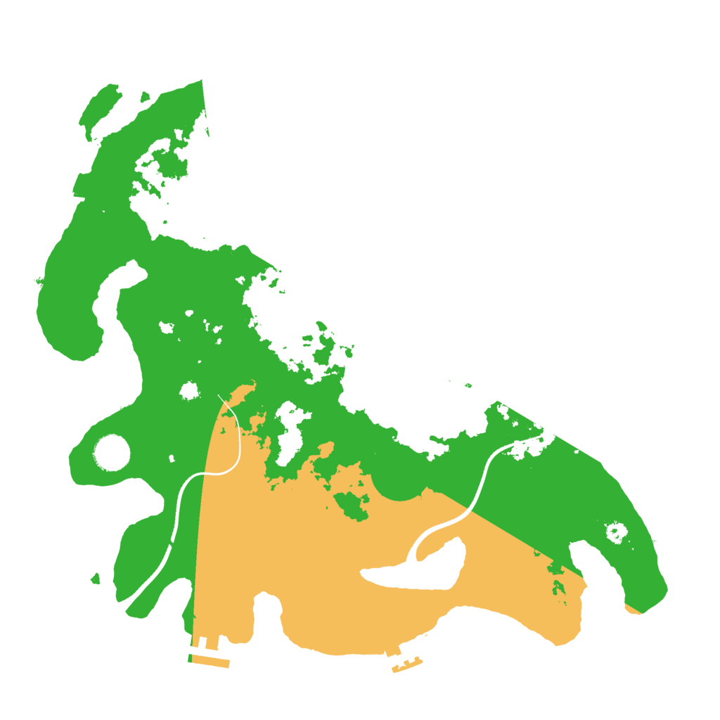 Biome Rust Map: Procedural Map, Size: 3500, Seed: 2977366