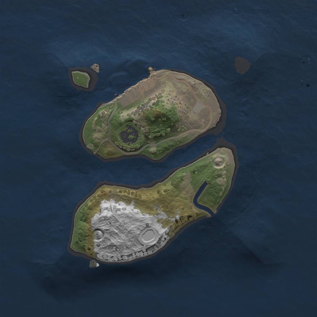 Rust Map: Procedural Map, Size: 1750, Seed: 890, 7 Monuments