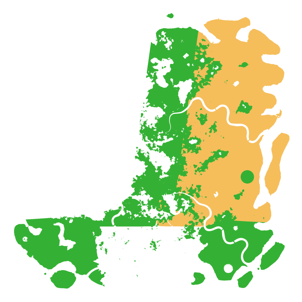Biome Rust Map: Procedural Map, Size: 6000, Seed: 1067533482